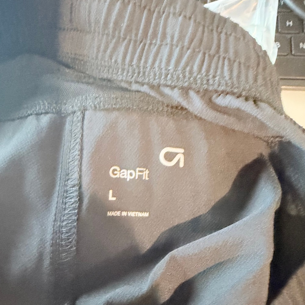 GapFit Active Short Mens Large Black Stretch Moisture Wicking Quick Dry - Picture 4 of 7